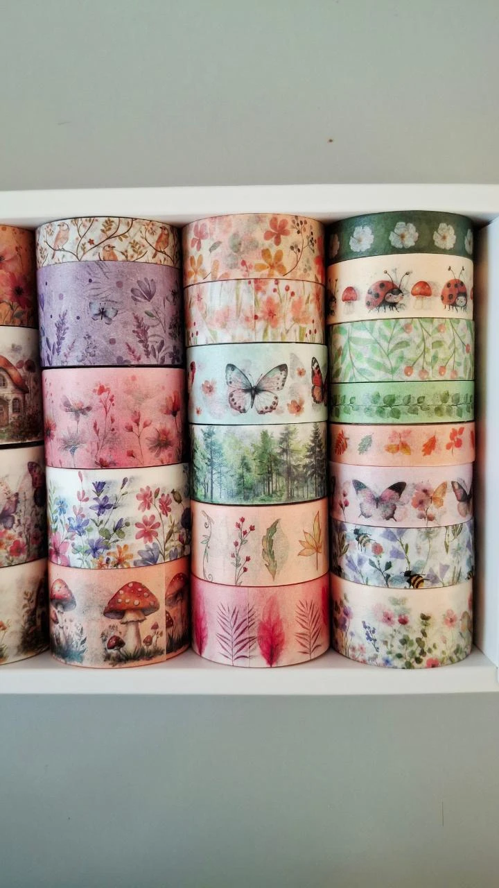 Conjunto de 27 rollos de cintas Washi Natureza – photo 4